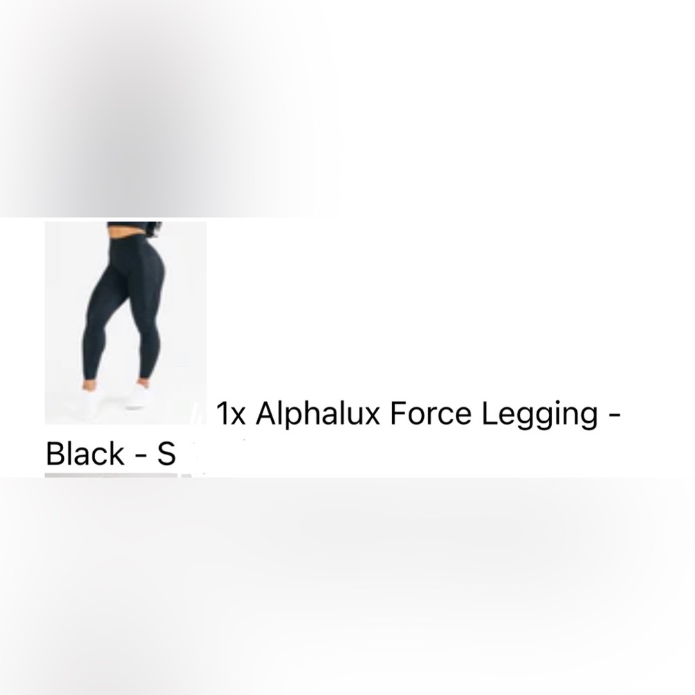 Alphalete- Alphalux Force Leggings Black Size S